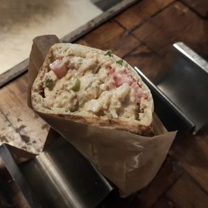 Cauliflower pita: amazing! at Miznon in Paris