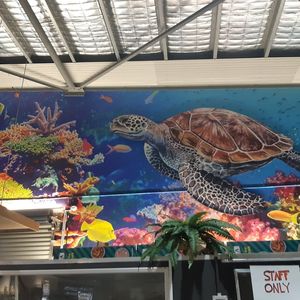 Gorgeous art at The Healthy Hub in Cairns