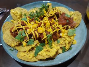 Jackfruit nachos at The Healthy Hub in Cairns