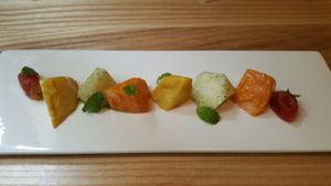 bamboo with sauce dressing (part of course) at VegeTable in Taipei