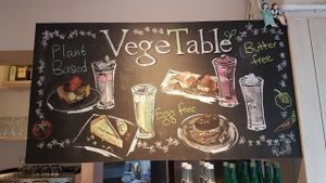 Vegan cake at VegeTable in Taipei