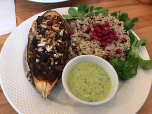 Stuffed eggplant V at Porazka in Poznan