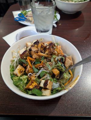Vermicelli noodles with tofu at Pho Truong in Richardson
