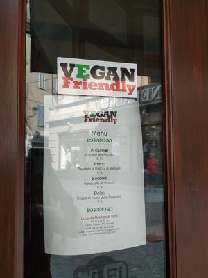 The vegan menu at Locanda Rossignoli 1913 in Casale Monferrato