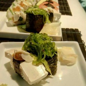Nori seaweed roll and tofu roll. at Zushi in Padua