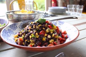Black Bean Mexican Salad at The Nourish Co. in Colchester