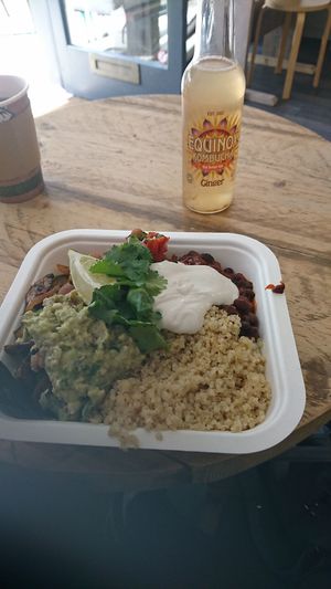 Burrito bowl at The Nourish Co. in Colchester