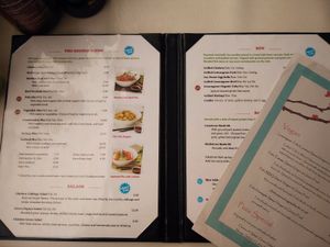 menu with vegan options at Soy House in Bellingham
