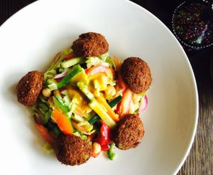 Falafel salad at 1001 Nights Restaurant in Mount Eliza
