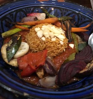 Vegetable tagine  at 1001 Nights Restaurant in Mount Eliza