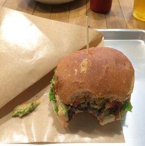 Delicious Cheese burguer at Ain Soph.Ripple Kabukicho in Tokyo