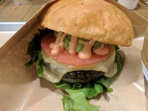 Cheese Burger at Ain Soph.Ripple Kabukicho in Tokyo