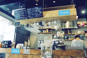 Cafe counter  at Ain Soph.Ripple Kabukicho in Tokyo