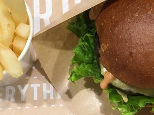 Cheeseburger at Ain Soph.Ripple Kabukicho in Tokyo