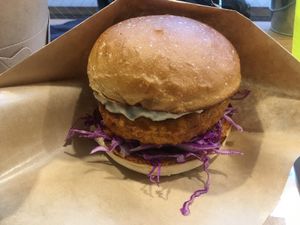 Chick'n Burger at Ain Soph.Ripple Kabukicho in Tokyo