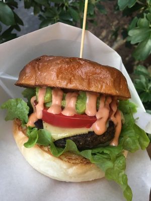Cheeseburger  at Ain Soph.Ripple Kabukicho in Tokyo