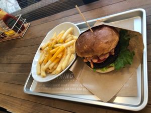 Ripple with a side of cheese fries. at Ain Soph.Ripple Kabukicho in Tokyo