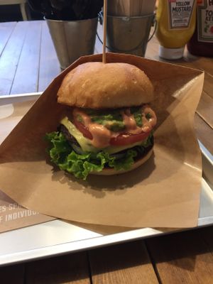 Burger at Ain Soph.Ripple Kabukicho in Tokyo