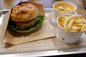 Cheeseburger. at Ain Soph.Ripple Kabukicho in Tokyo