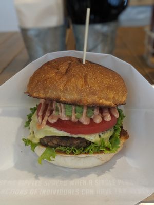Ripple cheeseburger at Ain Soph.Ripple Kabukicho in Tokyo