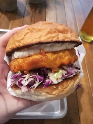 Best "chicken" burger I've ever had. at Ain Soph.Ripple Kabukicho in Tokyo