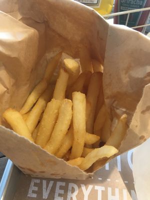 Large fries came in a bag with the ripple  at Ain Soph.Ripple Kabukicho in Tokyo