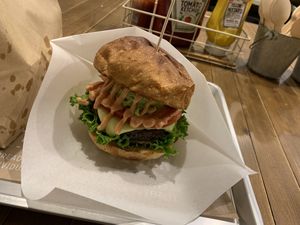 It tastes as good as it looks. Napkins required! at Ain Soph.Ripple Kabukicho in Tokyo