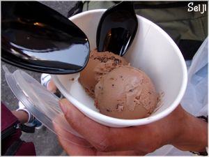 Chocolate ice cream at Ain Soph.Ripple Kabukicho in Tokyo