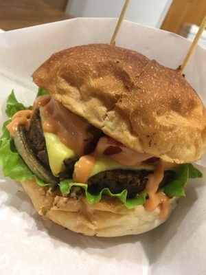 Cheeseburger (best!) at Ain Soph.Ripple Kabukicho in Tokyo