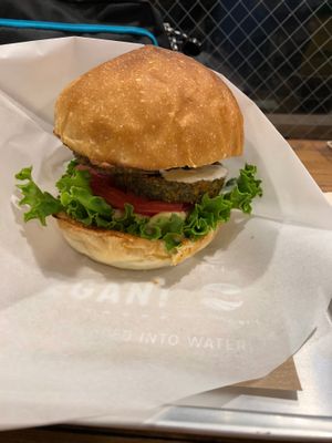 Falafel burger, Burger au Falafel at Ain Soph.Ripple Kabukicho in Tokyo