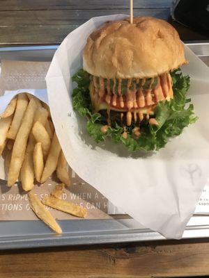 ハンバーガー🍔 at Ain Soph.Ripple Kabukicho in Tokyo