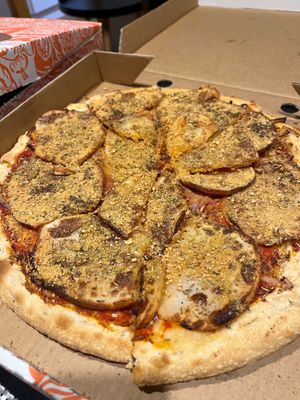 V2 potato pizza  at Ottimo Ristorante Italiano in Hobart