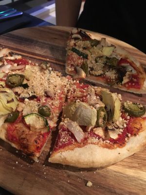 Vegan pizzas  at Ottimo Ristorante Italiano in Hobart