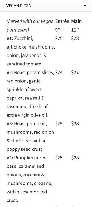   at Ottimo Ristorante Italiano in Hobart