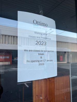 Happy cow said open   at Ottimo Ristorante Italiano in Hobart