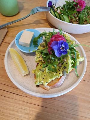 Avocado toast at Island Whole Foods in Cowes