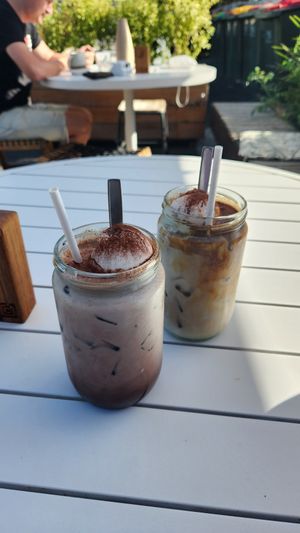Iced Chocolate and Iced coffee (could be stronger) at Island Whole Foods in Cowes