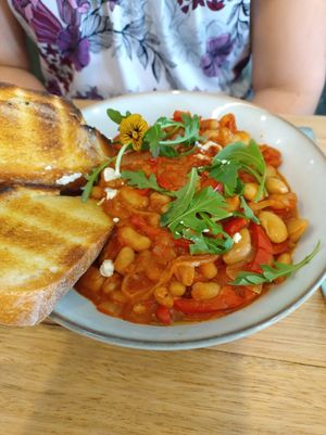 Smoky Beans and Sourdough at Island Whole Foods in Cowes