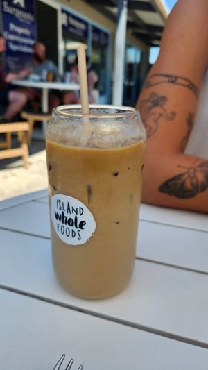 Iced coffee (on the milkier side, but still yum) at Island Whole Foods in Cowes