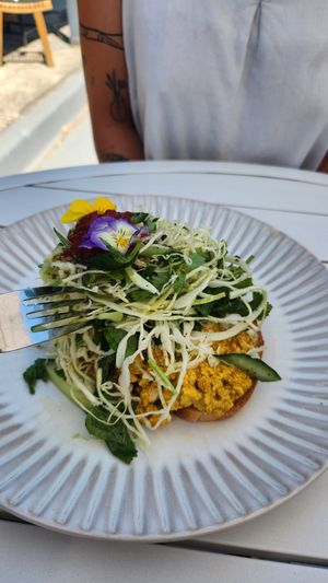 Tofu scramble at Island Whole Foods in Cowes