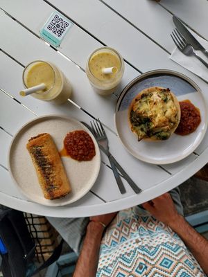 Sausage roll & Cauliflower pastry at Island Whole Foods in Cowes