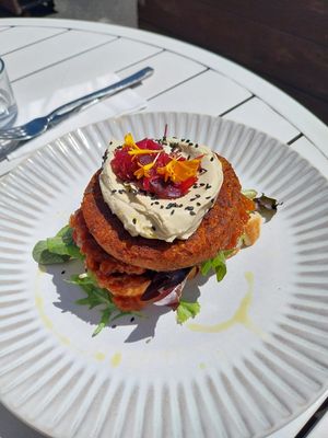 Burger at Island Whole Foods in Cowes