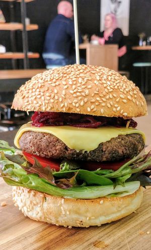 Burger  at Island Whole Foods in Cowes