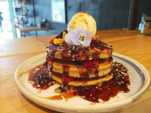 Buckwheat pancake at Island Whole Foods in Cowes