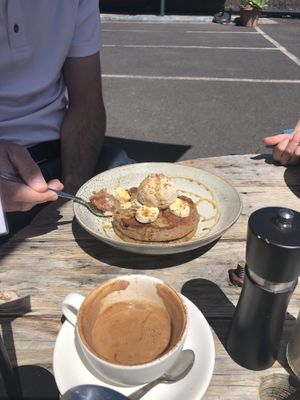 Banana pancakes at Island Whole Foods in Cowes
