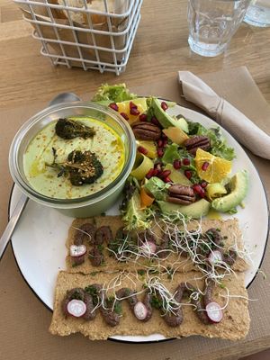 Trio of starters at Paper Plane in Nice