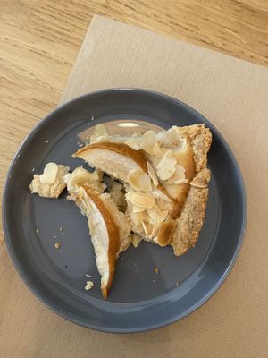 overpriced tarts and cakes! this sample portion not only is broken, but it’s 7 euro for such small portion!  at Paper Plane in Nice