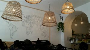 dining room at Paper Plane in Nice