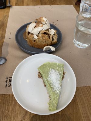 Lemon Pie Cake + Apple Crumble   at Paper Plane in Nice