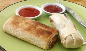 Vegan rolls at Ayla's Cafe in Adelaide